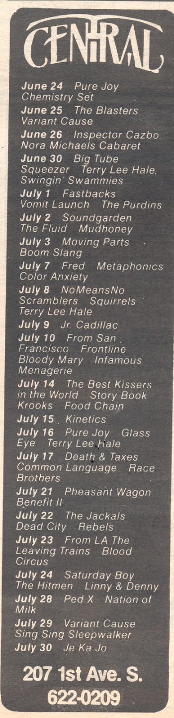 the Blasters the Fastbacks NoMeansNo Glass Eye the Leaving Trains Variant Cause Best Kissers in the World