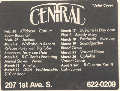 Killdozer NoMeansNo Soundgarden Ophelias Variant Cause