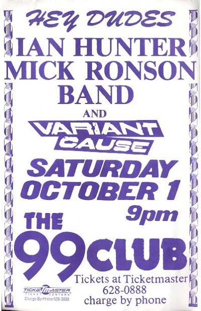 Variant Cause Ian Hunter Mick Ronson