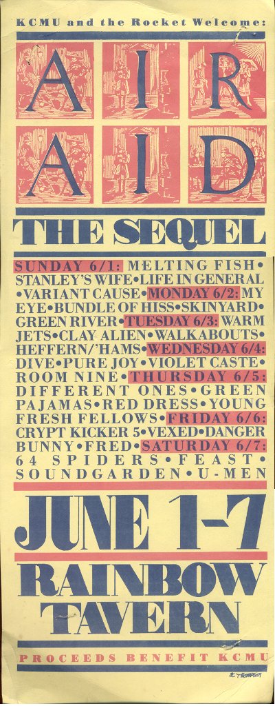 KCMU Benefit 1980s Seattle rock