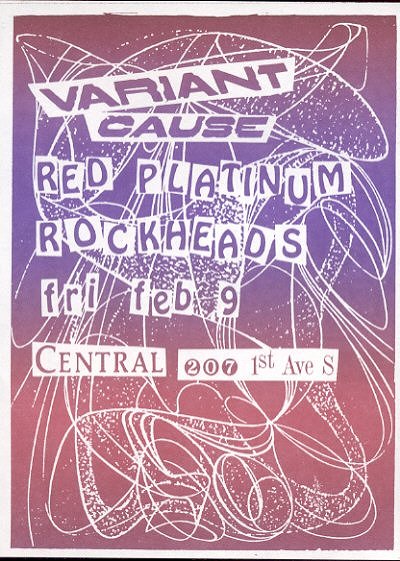 Variant Cause the Rockheads Red Platinum